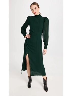 nebraska linen dress reformation Reformation Tie-Strap Nebraska Dress in Black Linen